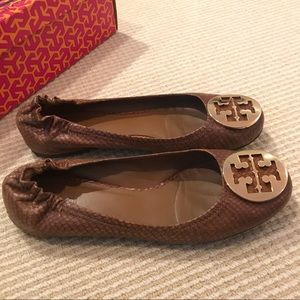 Tory Burch Reva Flat - Snakeskin